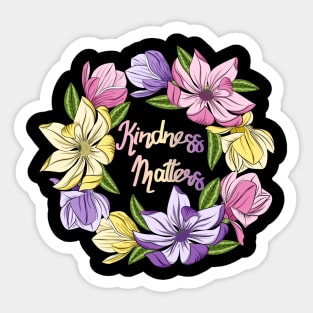 Kindness Matters - Magnolia Flowers Sticker